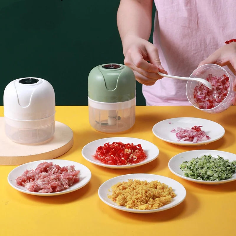 Mini Processador de Alimentos Portátil Elétrico USB 250 ml