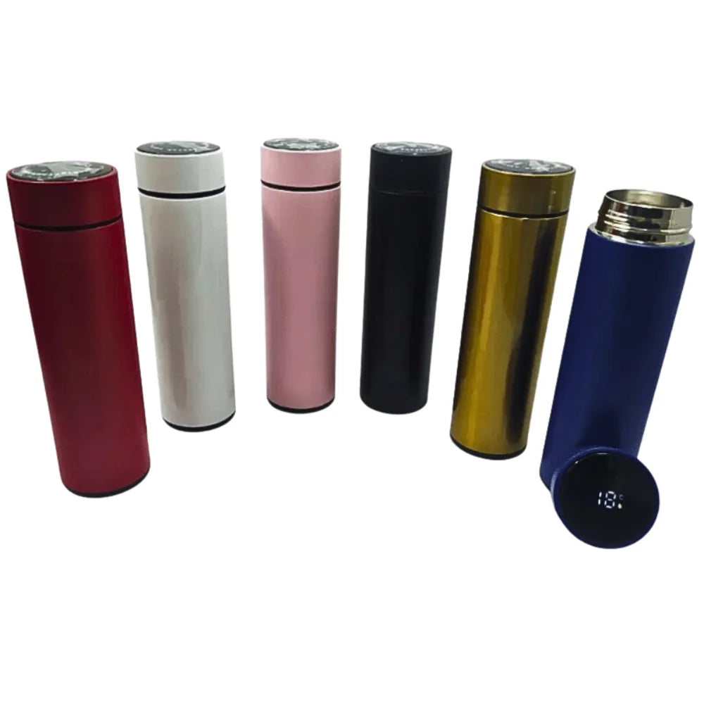 Garrafa Térmica Inteligente Inox com Display Digital de Temperatura – 500ml