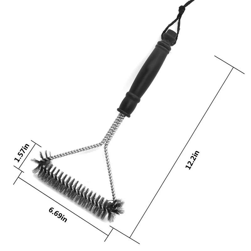Escova de Limpeza para Churrasqueira em Aço Inox