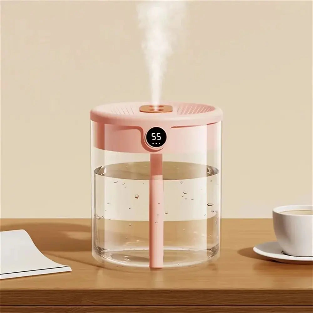 Umidificador Portátil 2L com Dupla Nebulização e Display Digital
