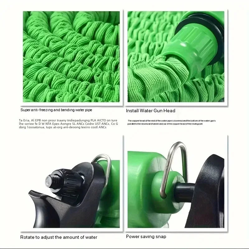 Mangueira Extensível de Alta Pressão com 7 Jatos