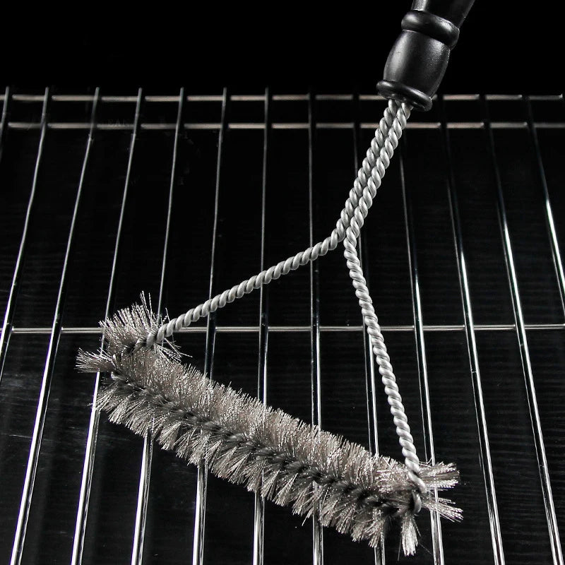 Escova de Limpeza para Churrasqueira em Aço Inox
