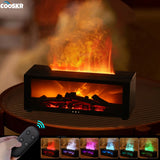 Umidificador e Difusor de Aromas com Efeito Chama e Controle Remoto