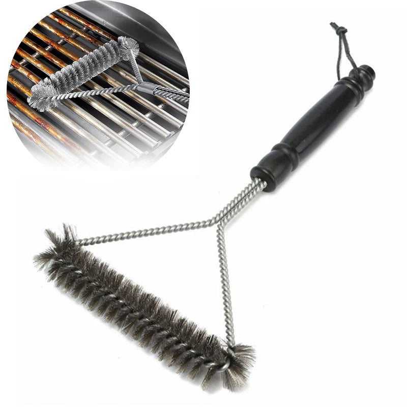 Escova de Limpeza para Churrasqueira em Aço Inox