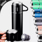 Kit Garrafa Térmica Inox 500ml com 3 Xícaras