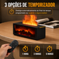 Umidificador e Difusor de Aromas com Efeito Chama e Controle Remoto