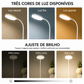Luminária de Mesa LED Recarregável