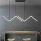 Lustre Moderno LED com Linhas Geométricas