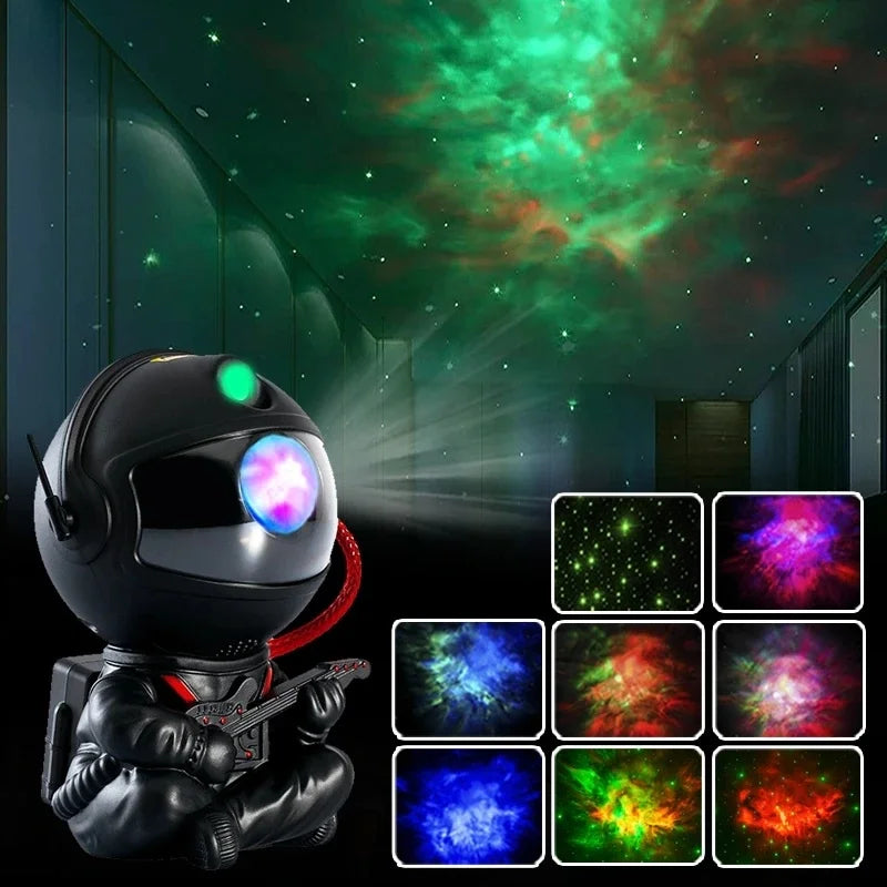 Luminária Astronauta Projetor da Galáxia - 8 cores