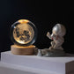 Luminária de Mesa Espacial Galaxy Crystal Ball