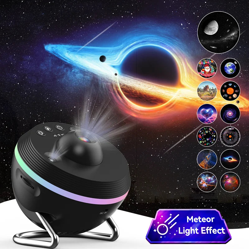 Luminária Projetor Planetário 13 em 1 de Galáxias e Estrelas