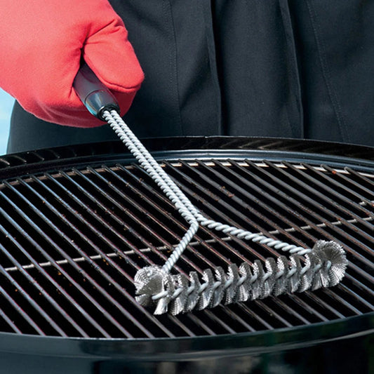 Escova de Limpeza para Churrasqueira em Aço Inox